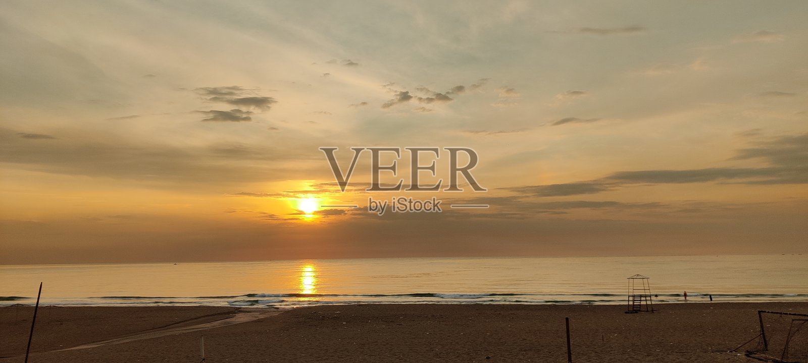 日落海景照片摄影图片