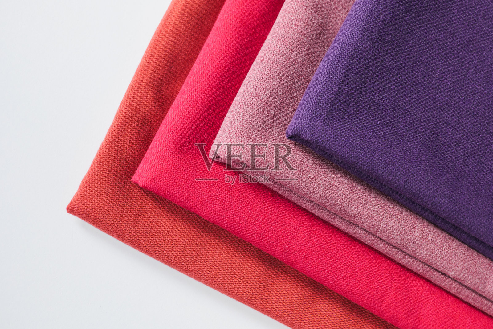 彩色棉织物绒毛的特写镜头照片摄影图片