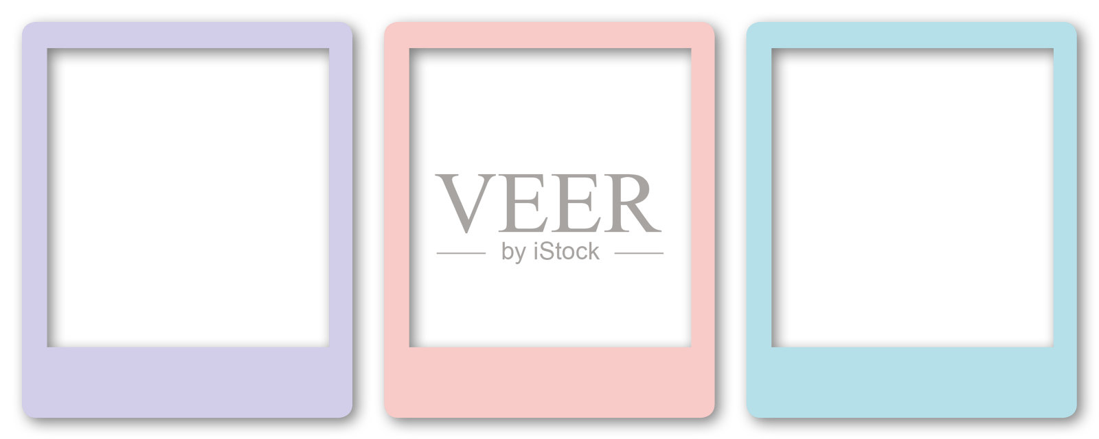 空蜡笔照片几何形状框架上的白色背景。照片摄影图片