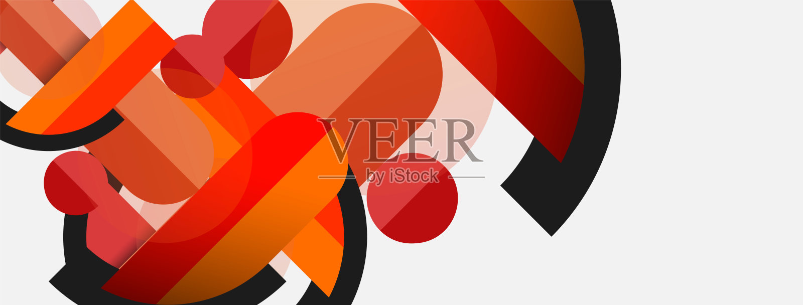 圆形几何图形,直线和圆。矢量模板壁纸旗帜背景或着陆页插画图片素材