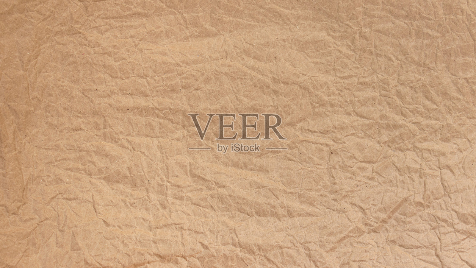 纸张纹理和背景。皱巴巴的牛皮纸表面照片摄影图片