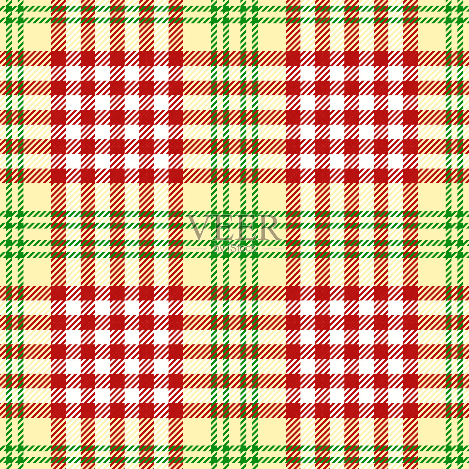 格子花呢。苏格兰图案红白笼。苏格兰的笼子里。传统的苏格兰格子背景。设计装饰模板。民族无缝面料纹理向量插画图片素材