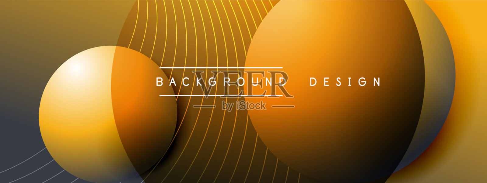 带有阴影的渐变圆形技术插画图片素材