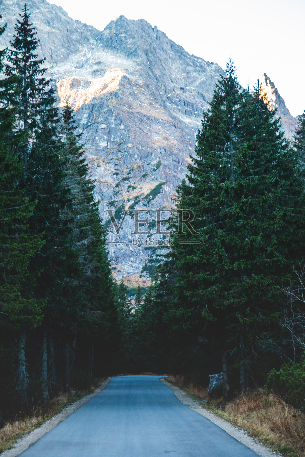塔特拉山秋天的日出照片摄影图片