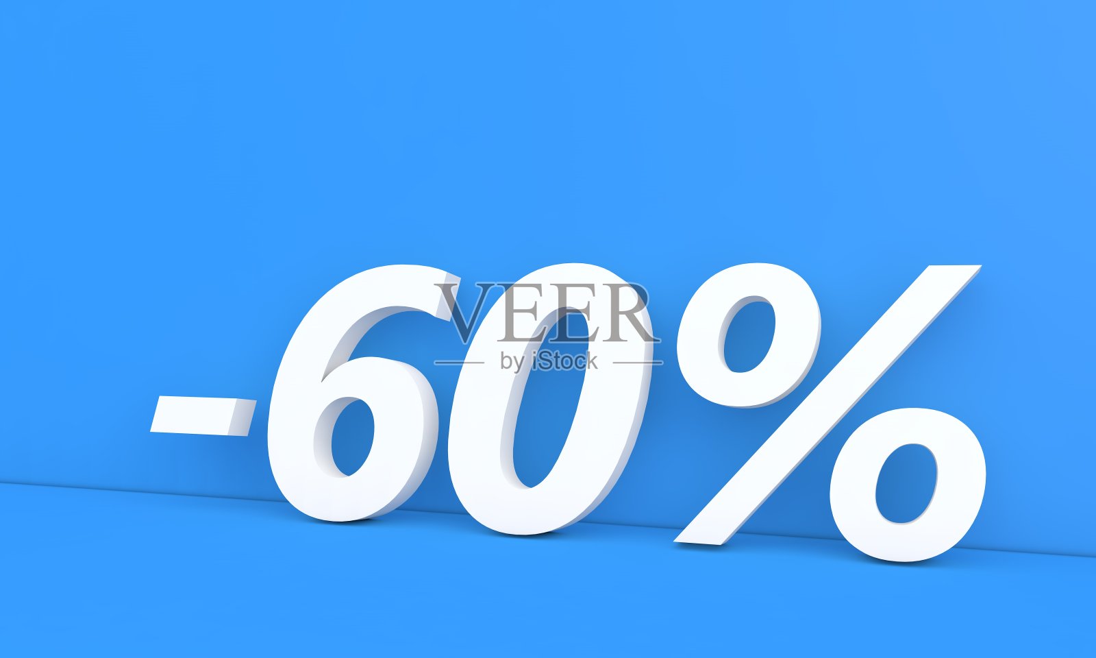 折扣-广告商品价格的六成。照片摄影图片