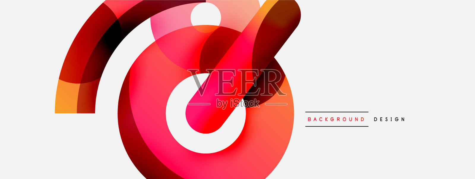 圆形和其他几何形状插画图片素材