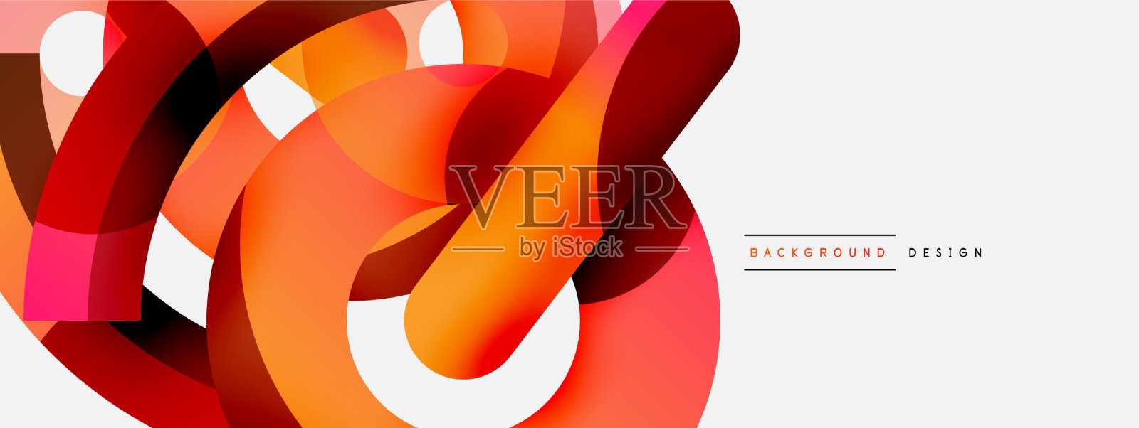 圆形和其他几何形状插画图片素材