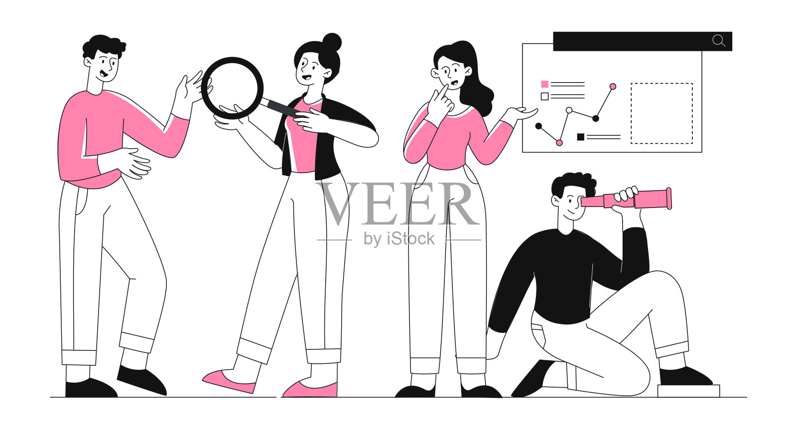 寻找机会的概念插画图片素材