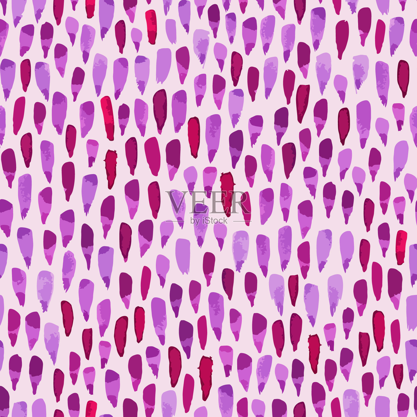 水彩滴无缝重复模式。插画图片素材