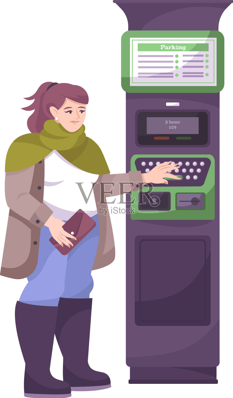 停车费构成设计元素图片