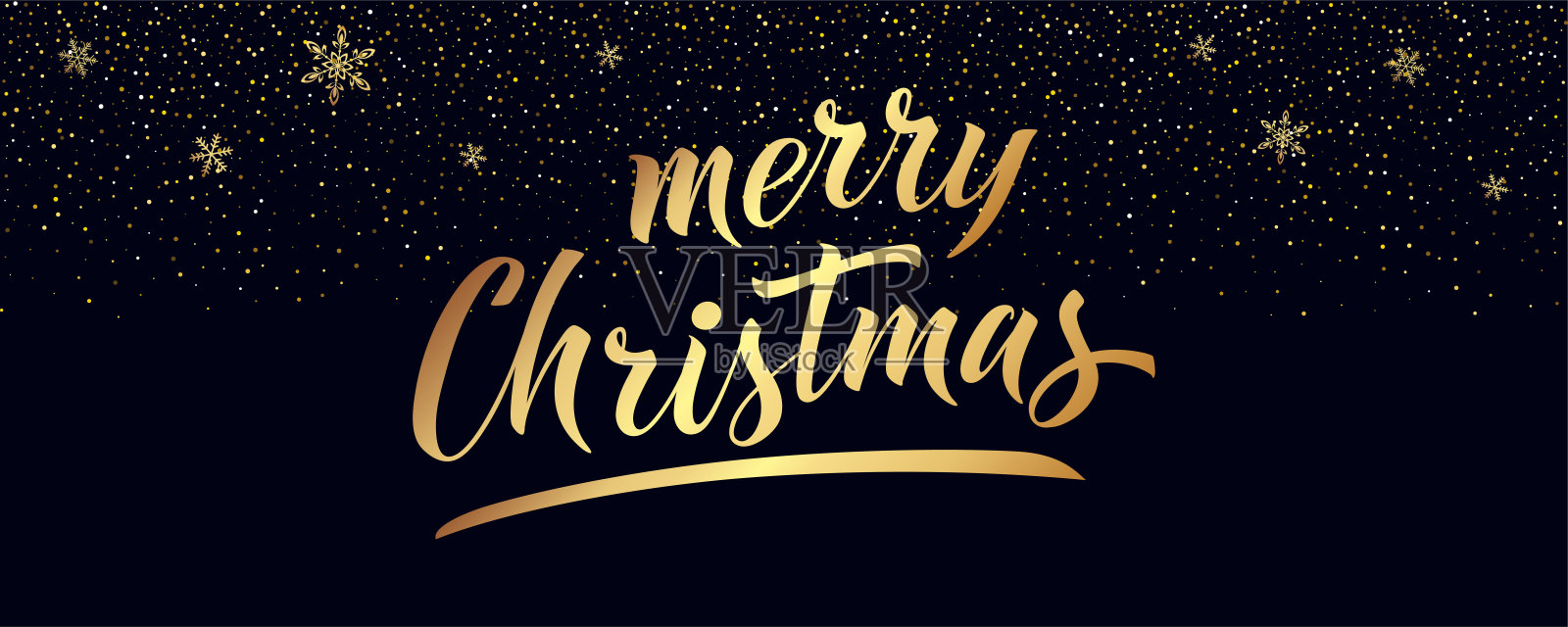 圣诞快乐,新年快乐手写书法。矢量假日插图元素。祝贺的排版元素。插画图片素材