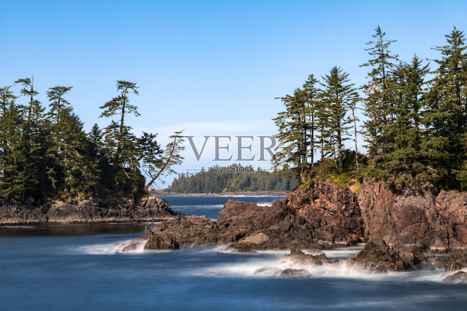 温哥华岛海岸线照片摄影图片