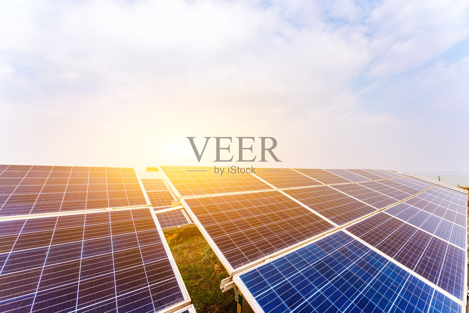 风能、光伏发电鸟瞰图照片摄影图片