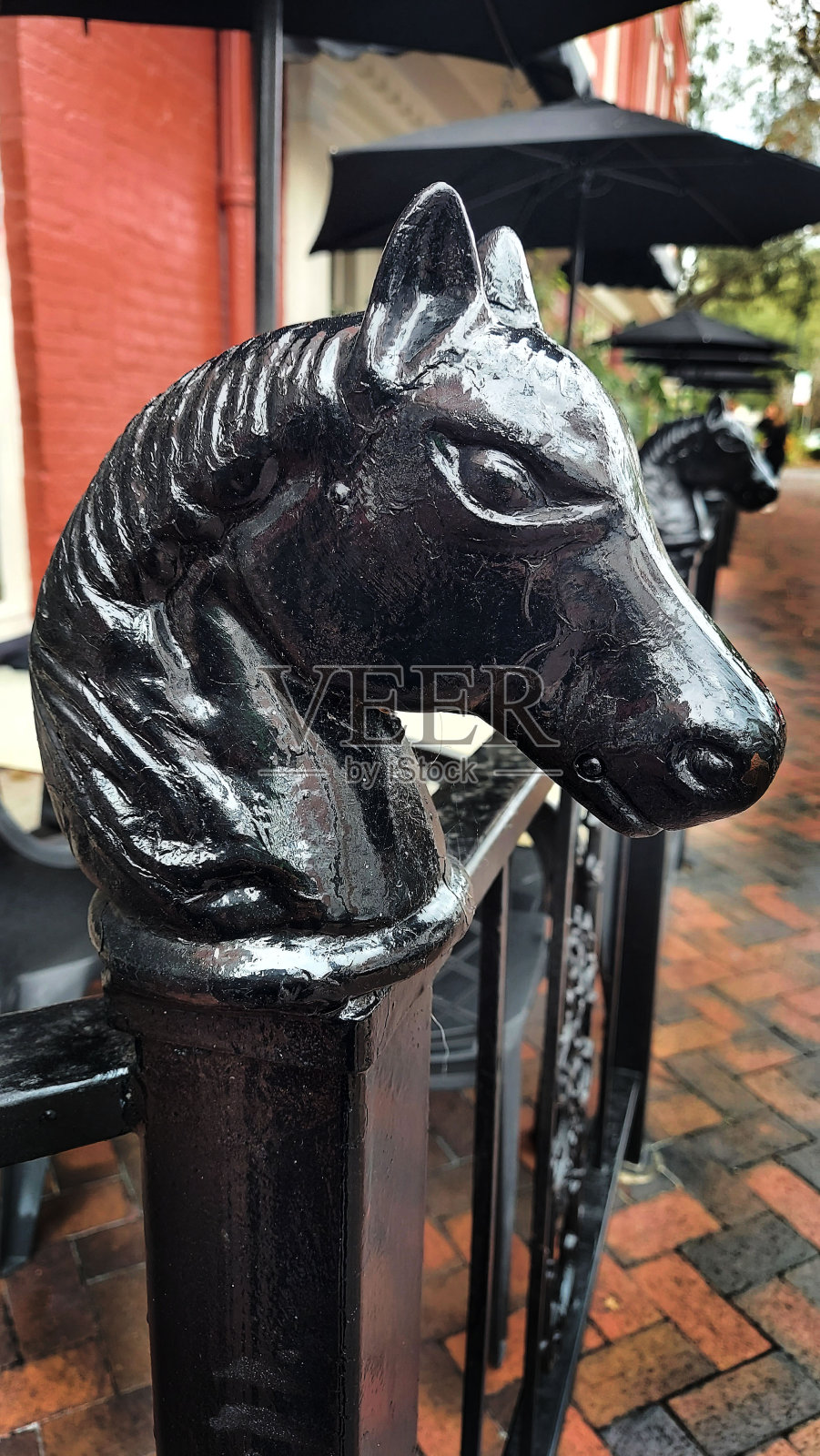 马铁栅栏照片摄影图片