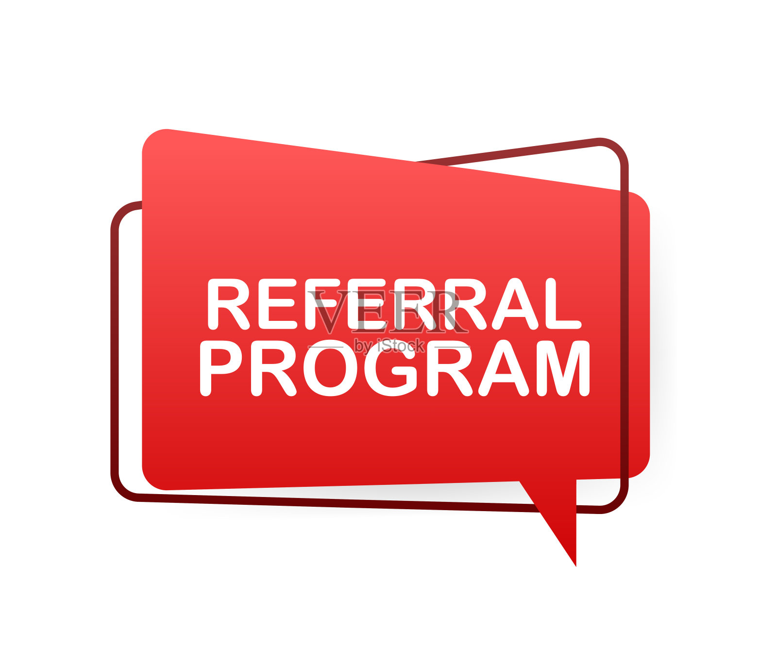 扩音器标签与推荐程序。扩音器横幅。网页设计。向量股票插图插画图片素材