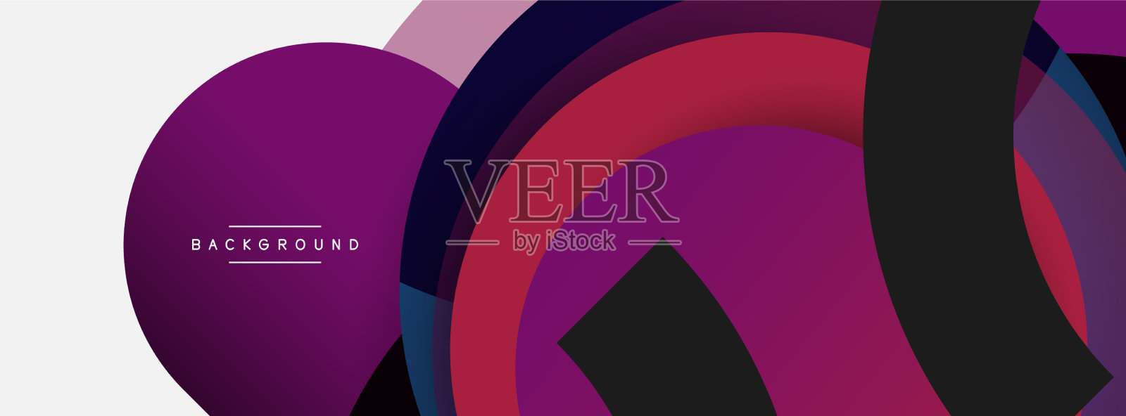 圆形的形状是最小的几何图形插画图片素材