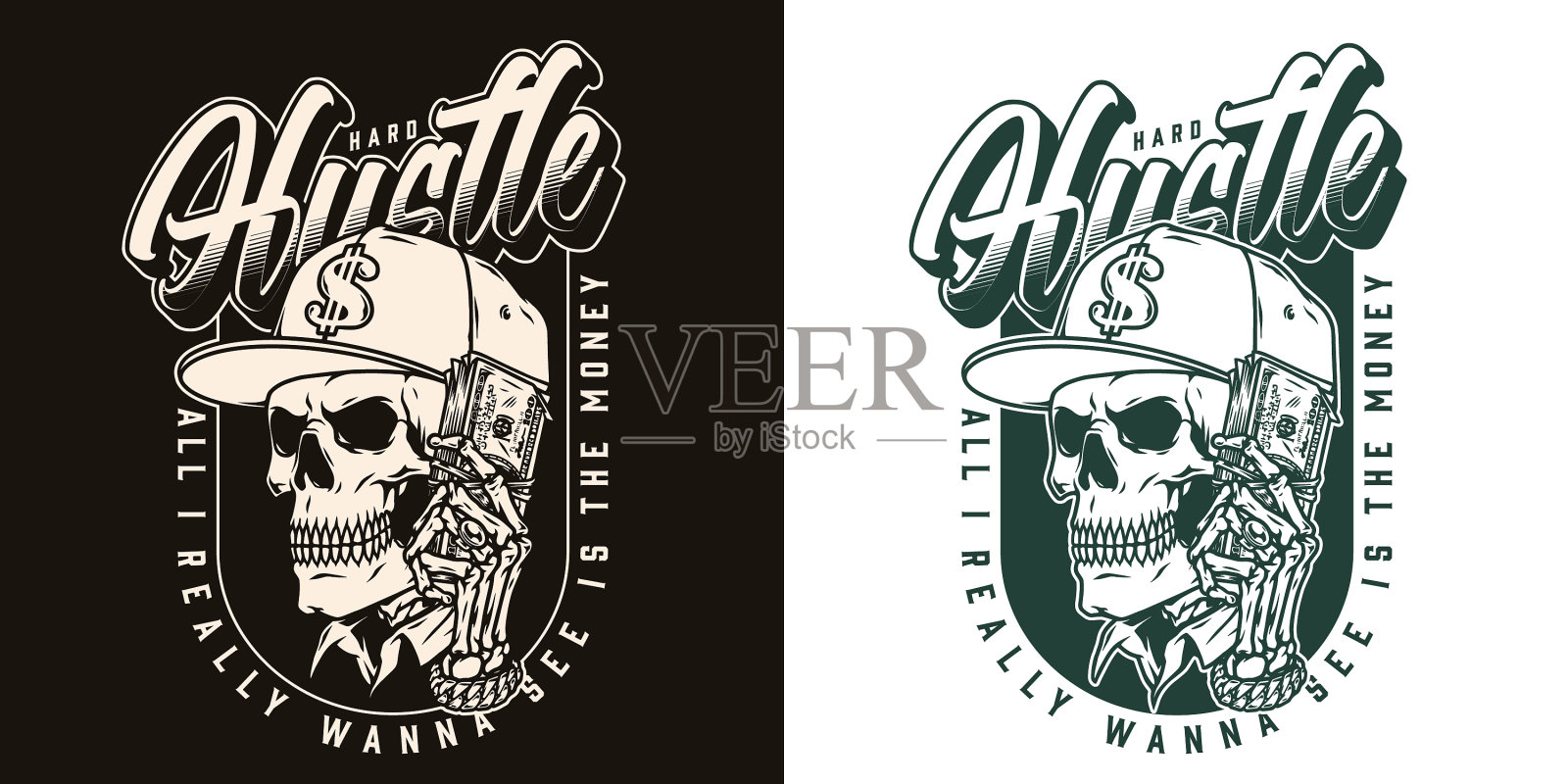 复古单色钱的象征插画图片素材