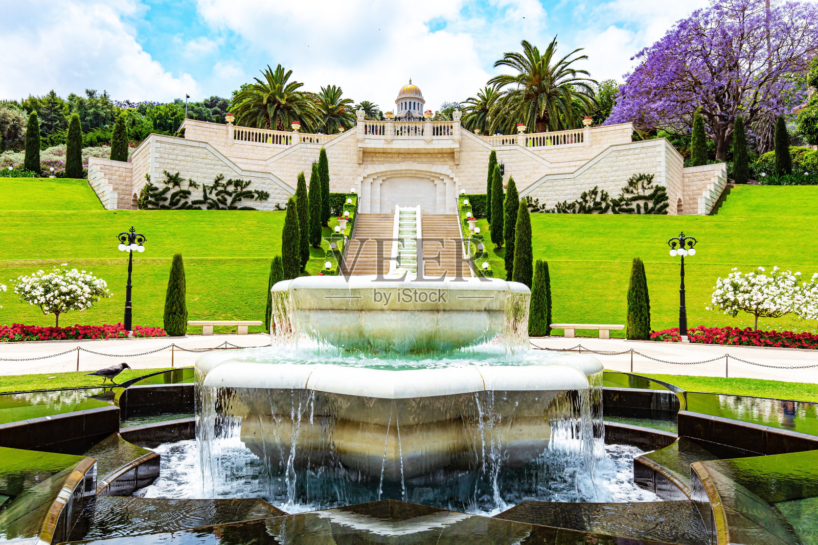 壮丽的喷泉照片摄影图片