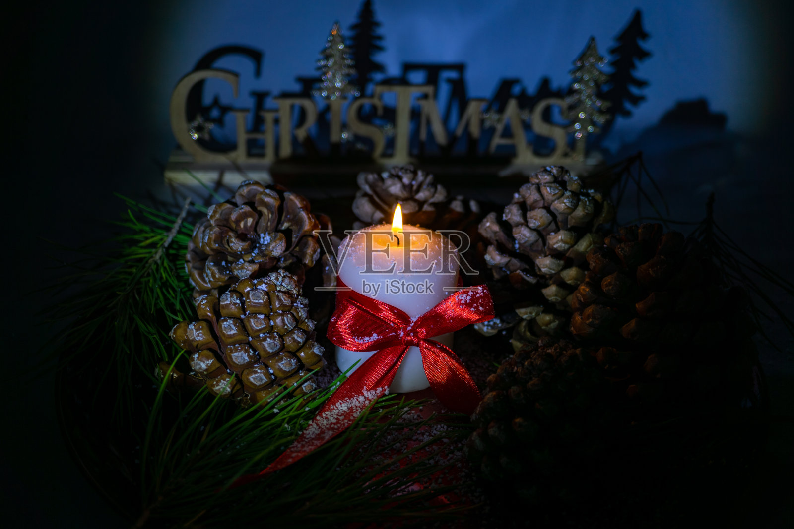 圣诞快乐壁纸与自然元素照片摄影图片