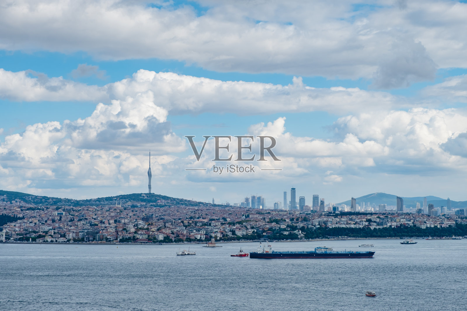 伊斯坦布尔Galata塔的俯视图照片摄影图片