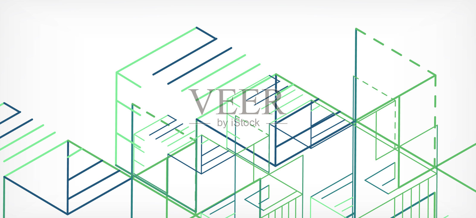 抽象的背景色线在白色上插画图片素材