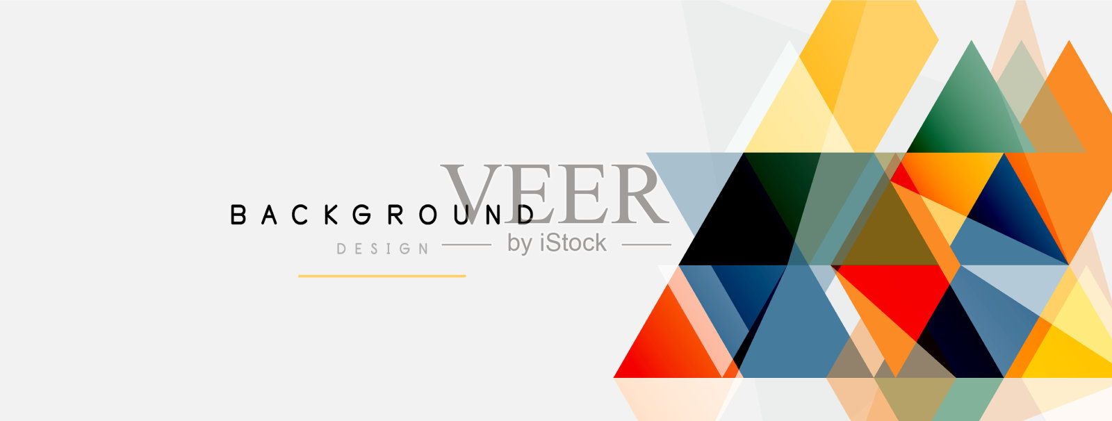 马赛克三角形几何背景技术或插画图片素材