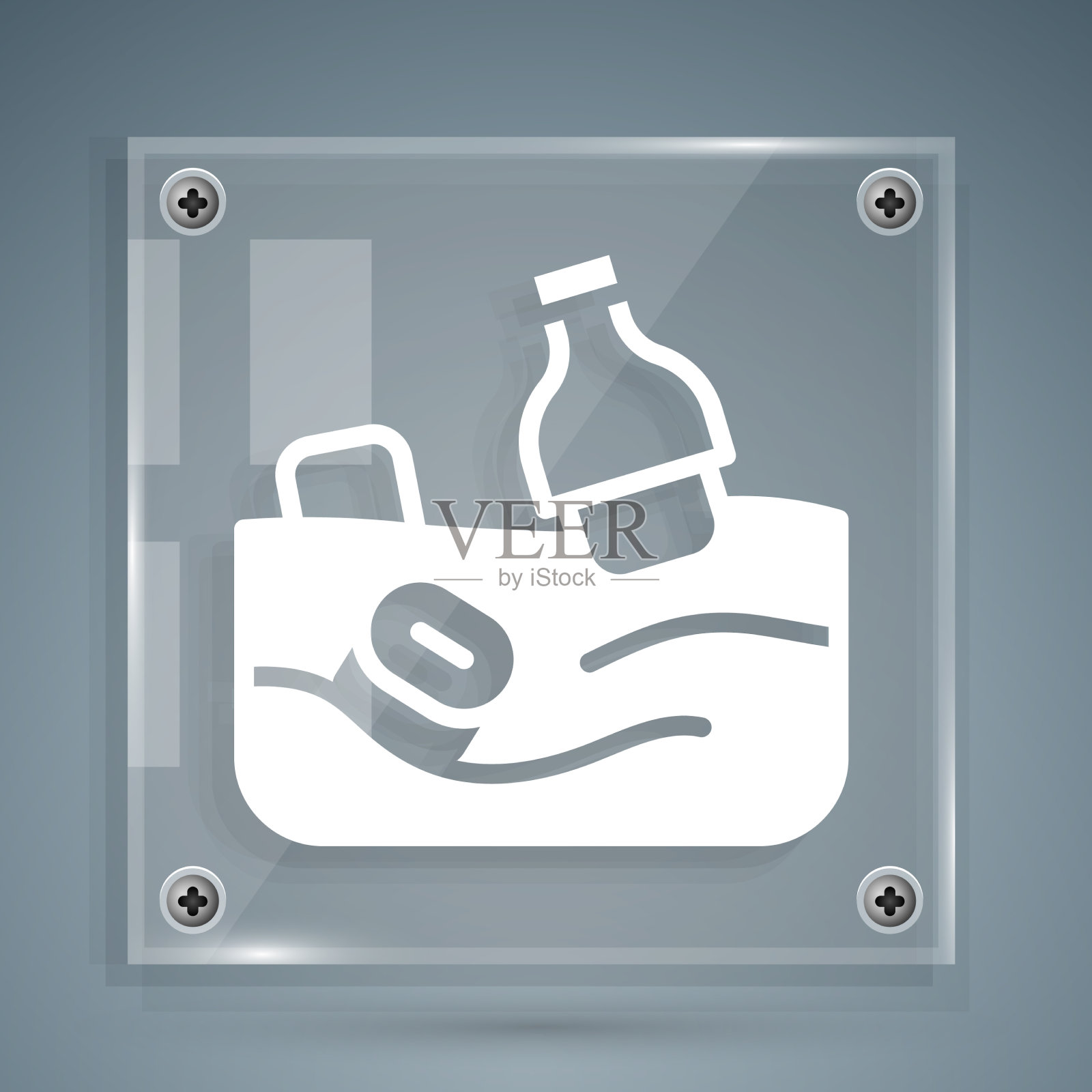 白色的污染问题的海洋图标图标素材