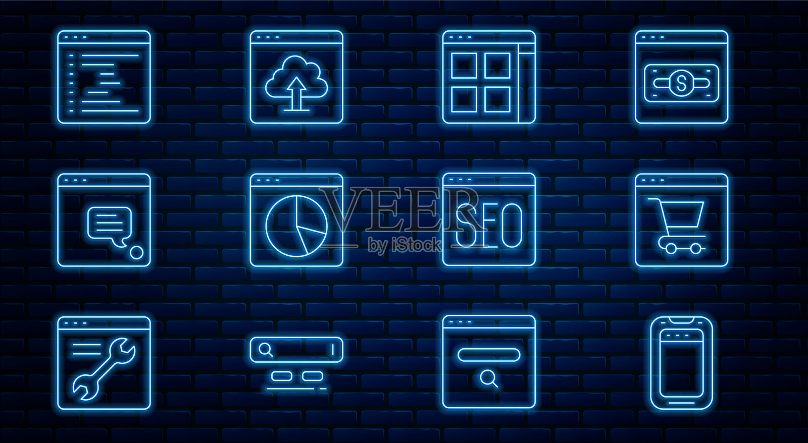 设置手机在线购物屏幕图标素材