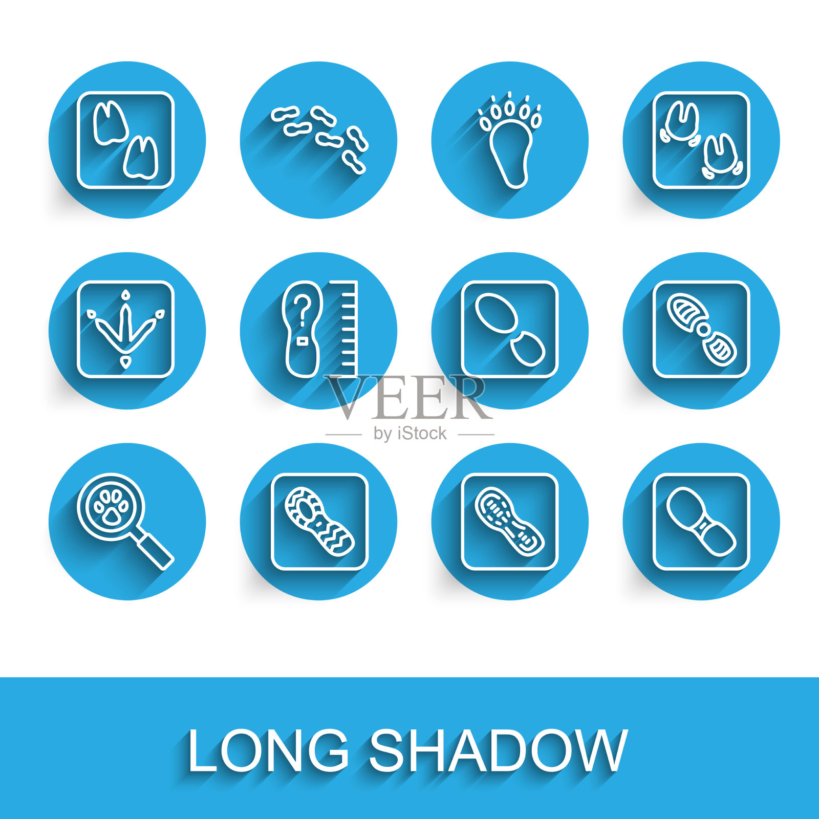 设线,用爪子搜人脚印,鞋骆驼图标素材