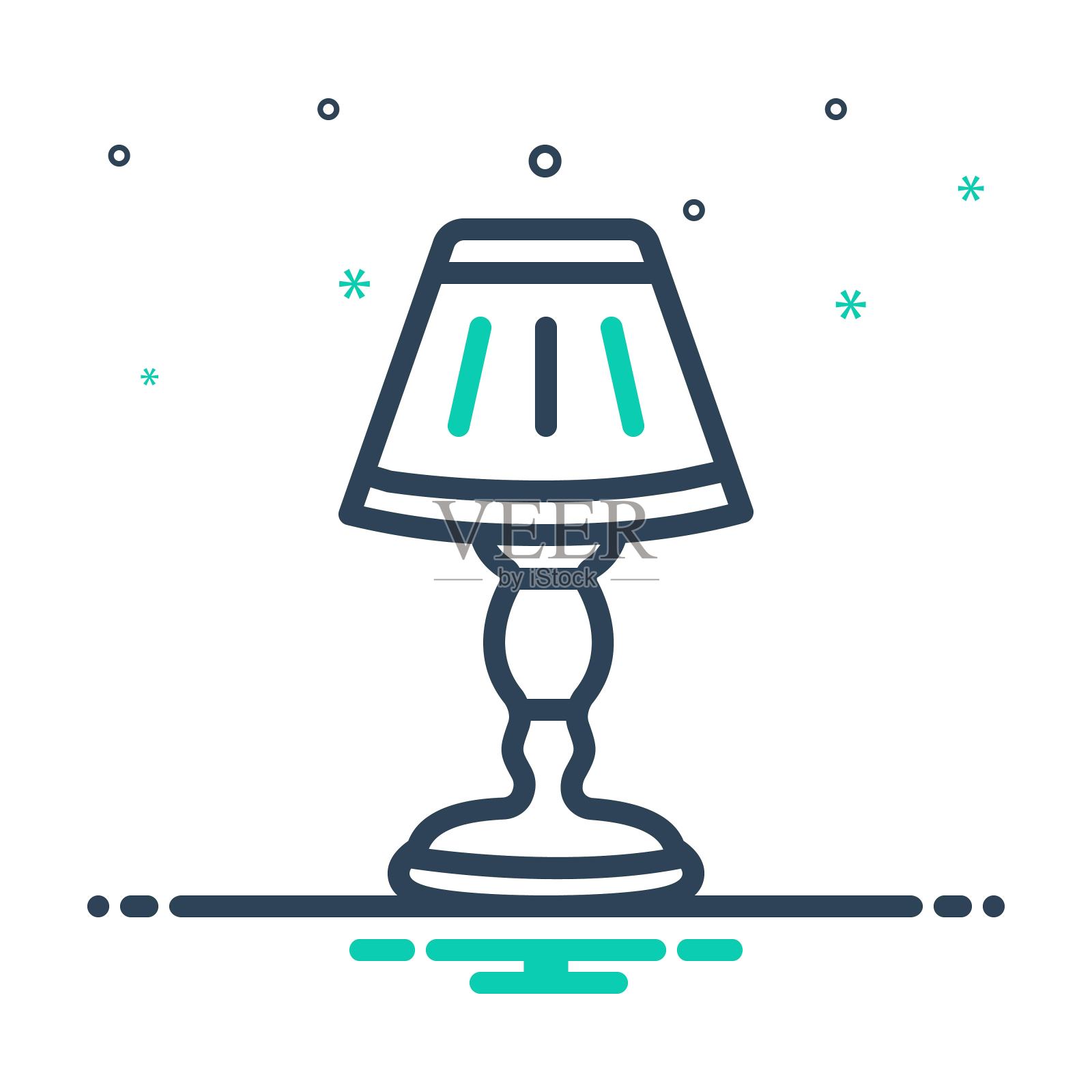 光灯插画图片素材