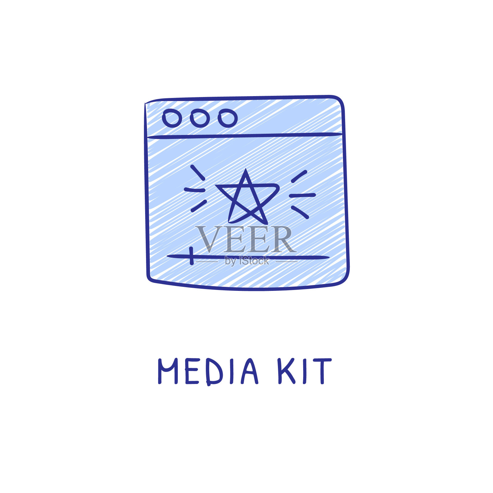 媒体资料包插画图片素材