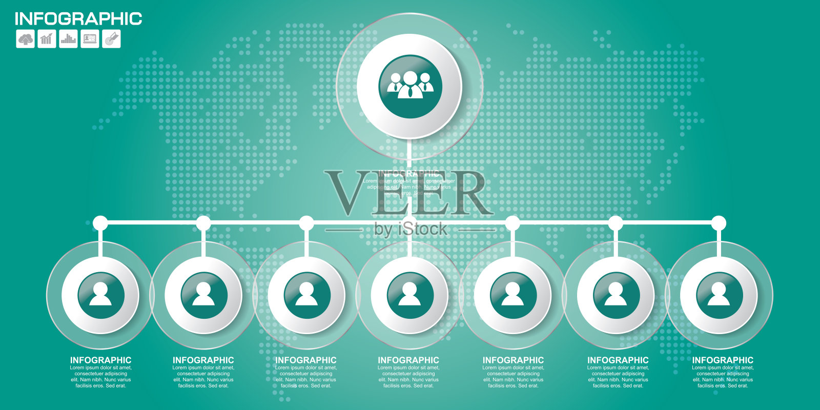 Timeliene信息图设计模板与地方为您的数据。矢量插图。插画图片素材