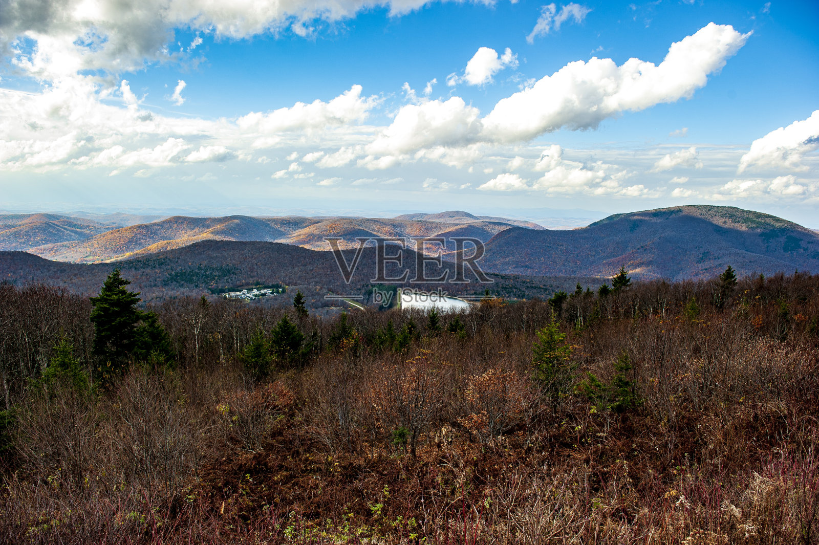 佛蒙特州春分山的景色照片摄影图片