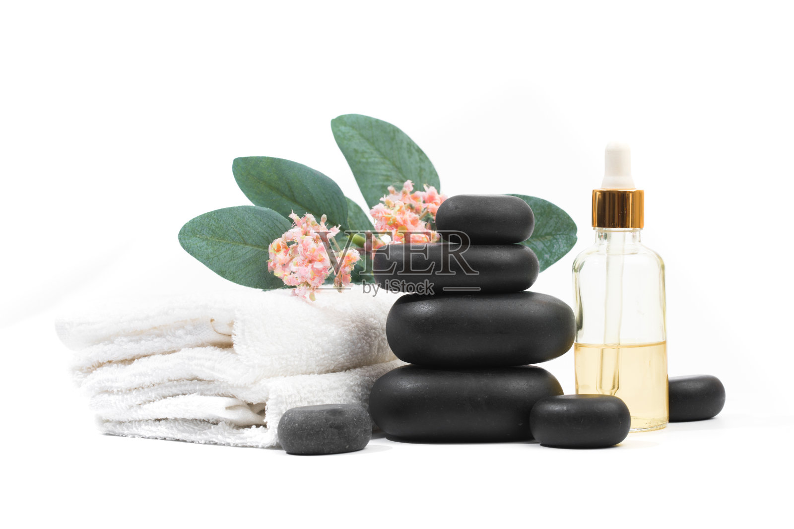 温泉组成孤立的白色背景-图像照片摄影图片