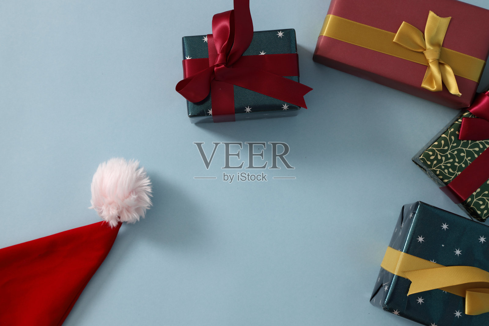 蓝色的圣诞节照片摄影图片