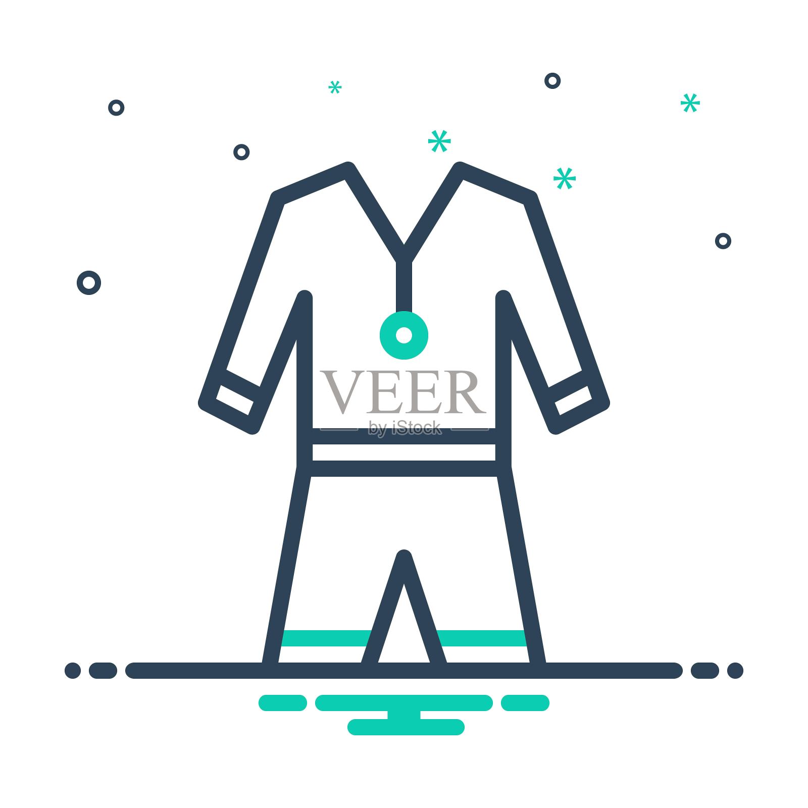 戴toilette插画图片素材