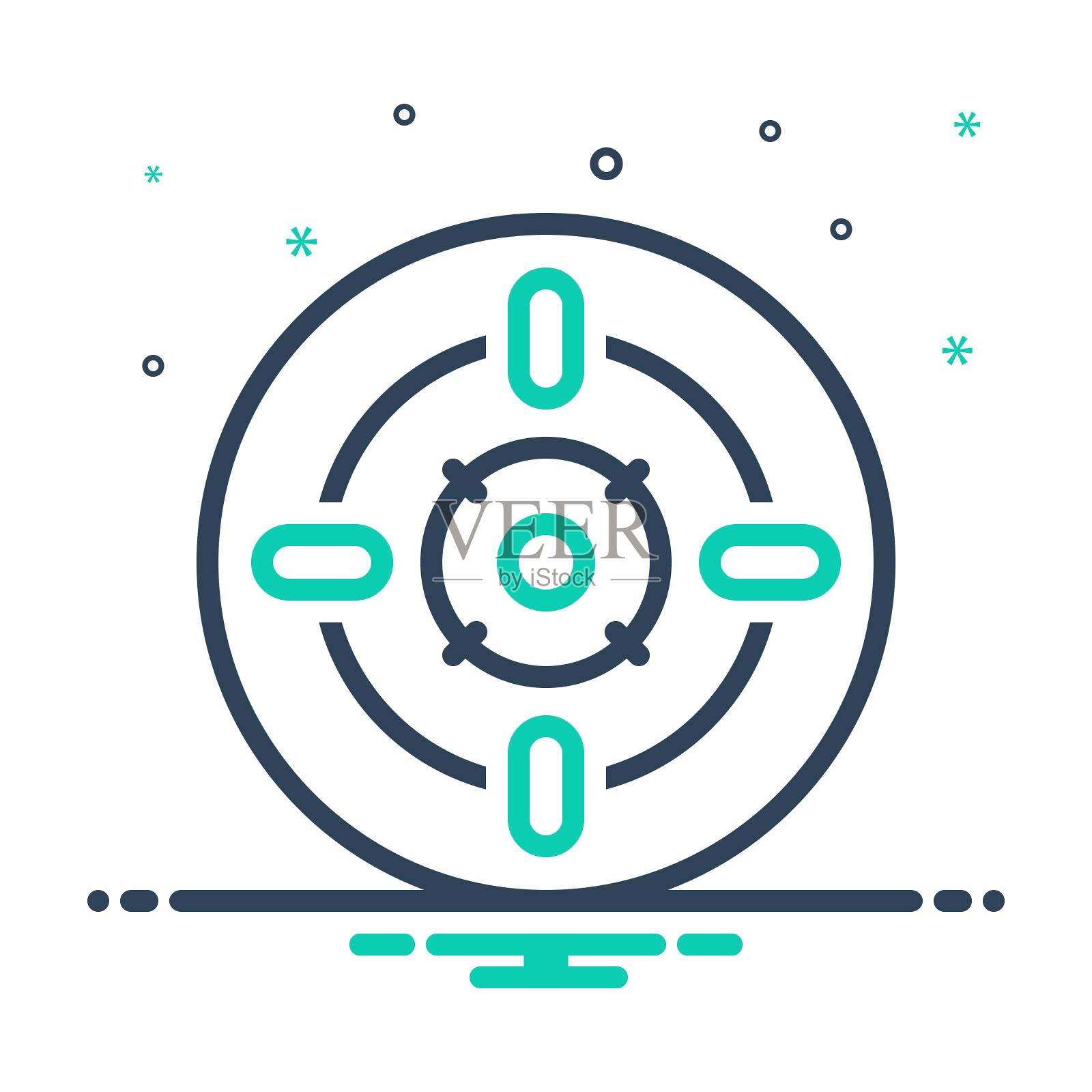 Centres目标插画图片素材