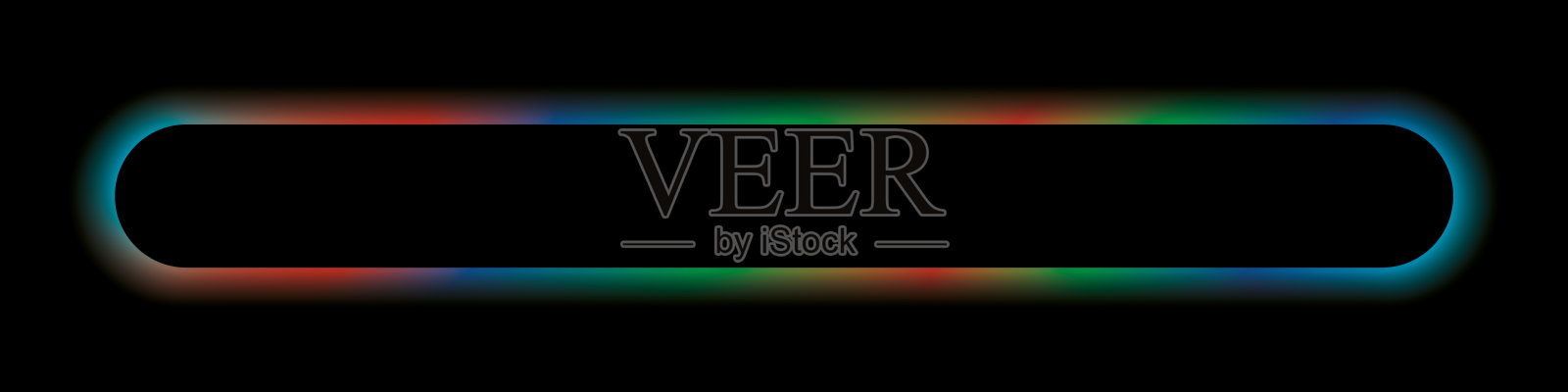 矢量发光梯度彩色帧按钮插画图片素材