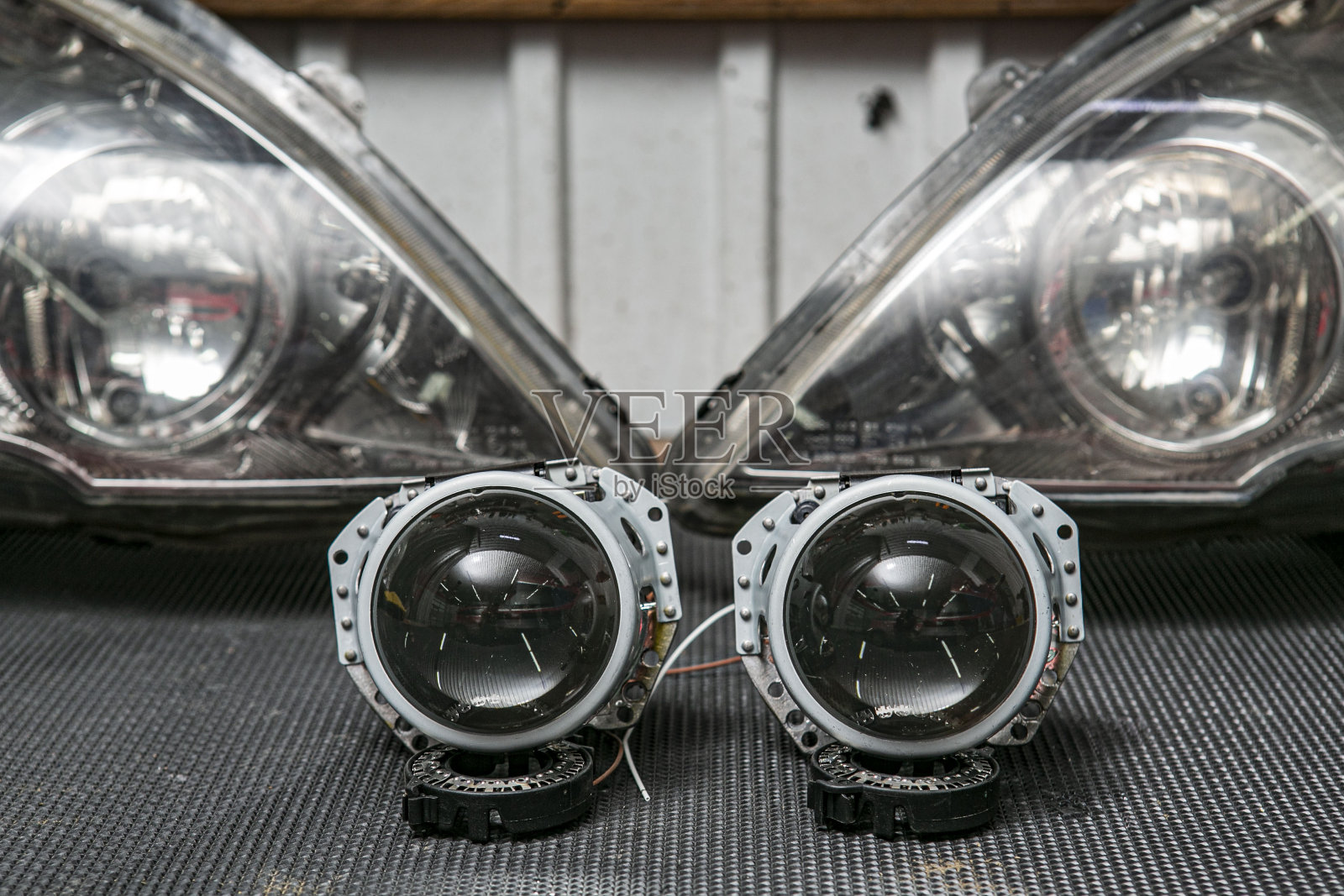 汽车头灯修理照片摄影图片