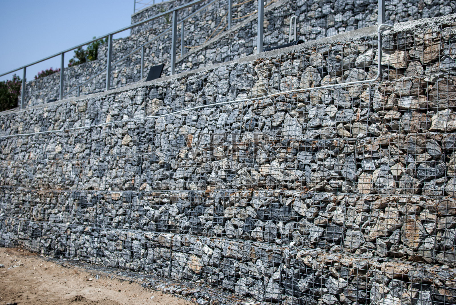 石笼壁特写镜头照片摄影图片