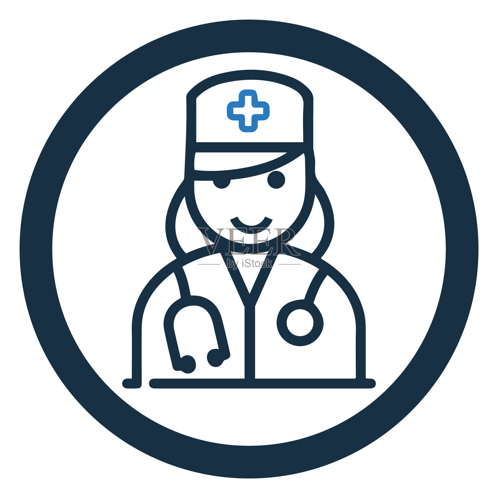 医生或保健医师的图标插画图片素材