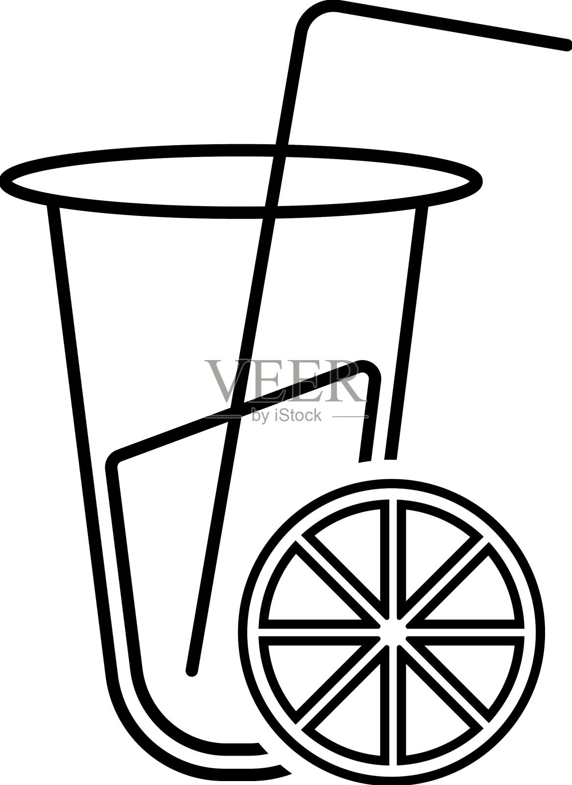 饮料图标班轮隔离的插画图片素材