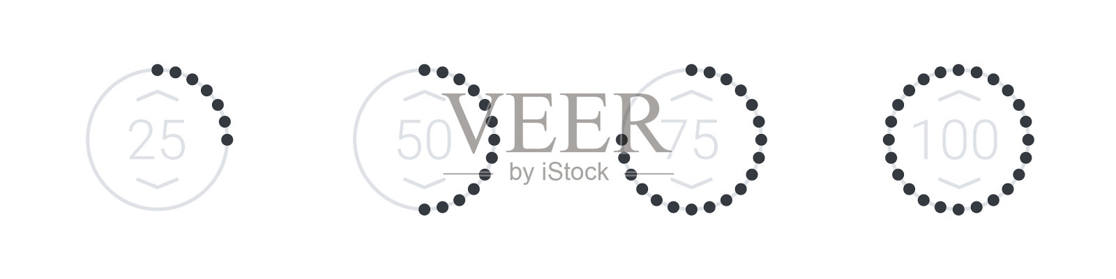 加载图标下载进度指标集图标素材