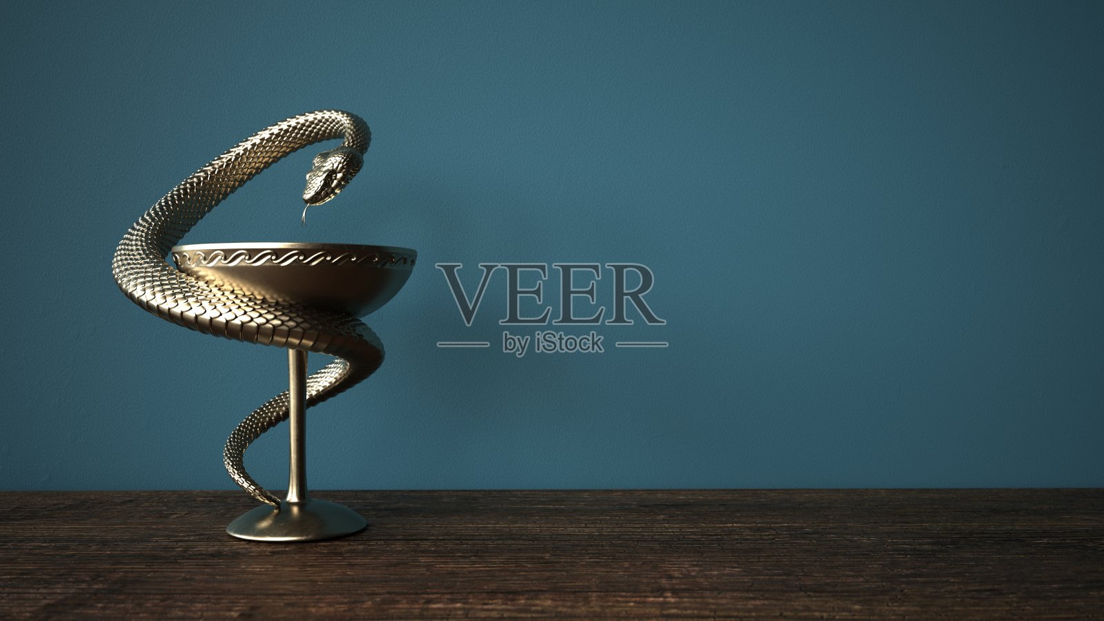 药剂师Aesculapian Staff Wood照片摄影图片