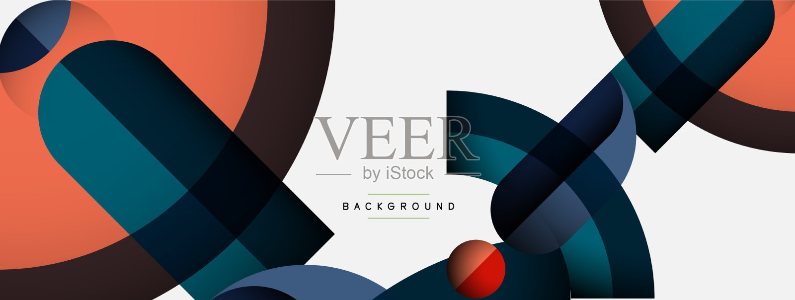 几何抽象背景圆形形状插画图片素材