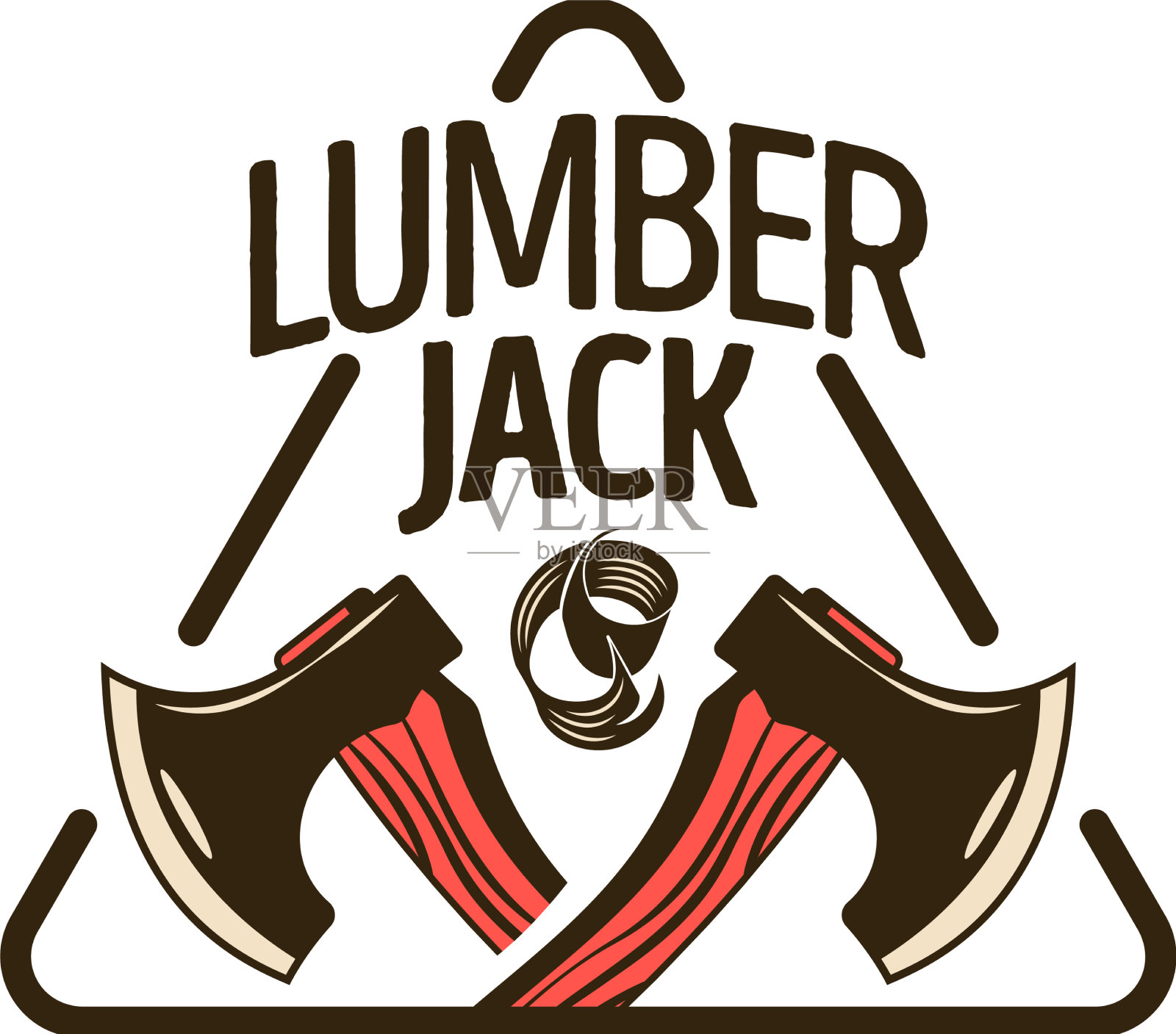 木材千斤顶标志组成设计元素图片