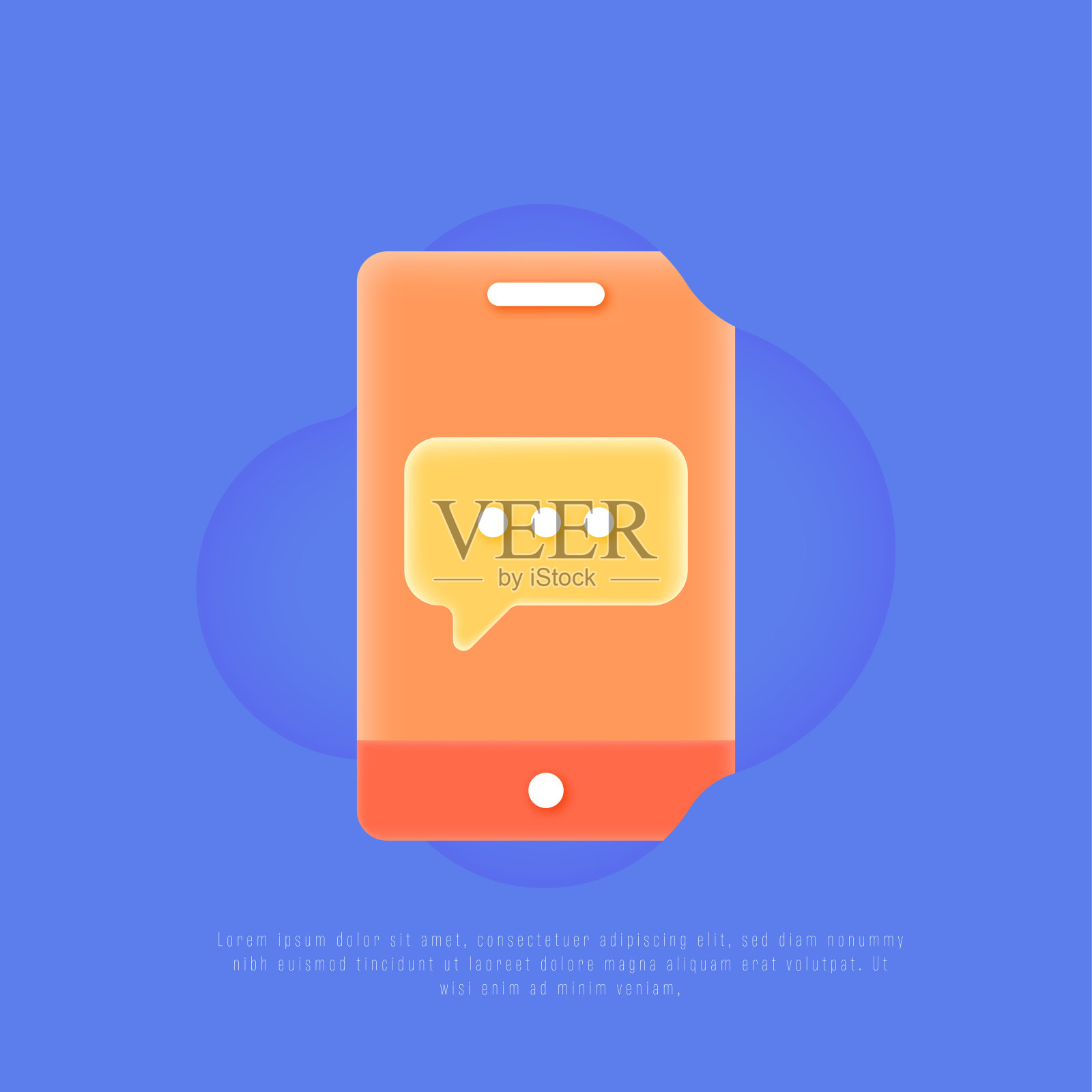 消息3d图标设计插画图片素材