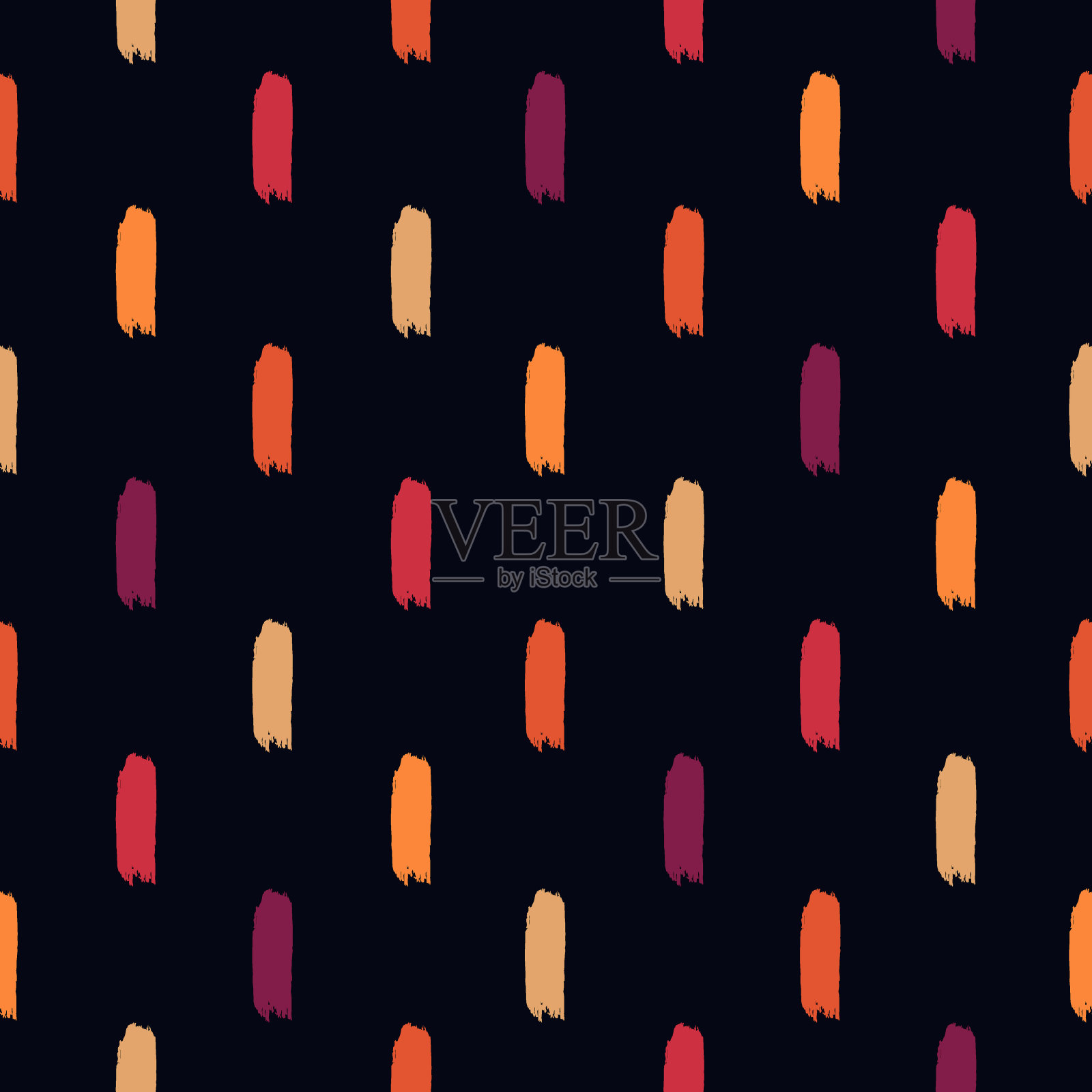 画笔笔画无缝图案。写意的垃圾设计背景。虚线图案现代简约装饰插画图片素材