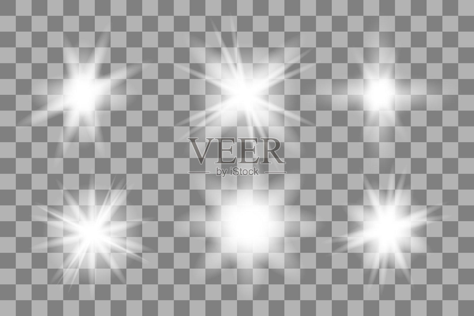 向量png灯光效果设置。插画图片素材