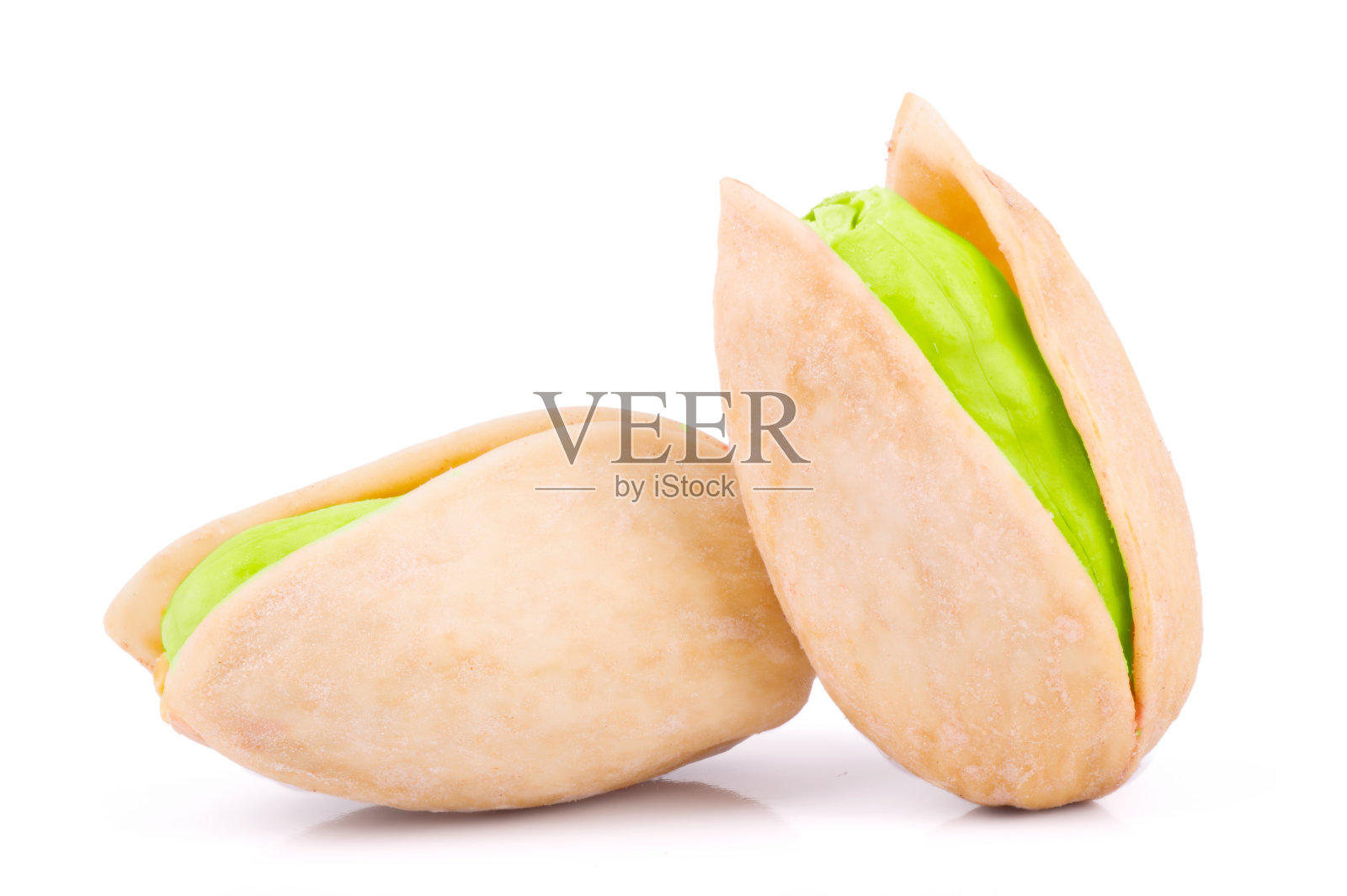 开心果孤立在白色背景近距离照片摄影图片